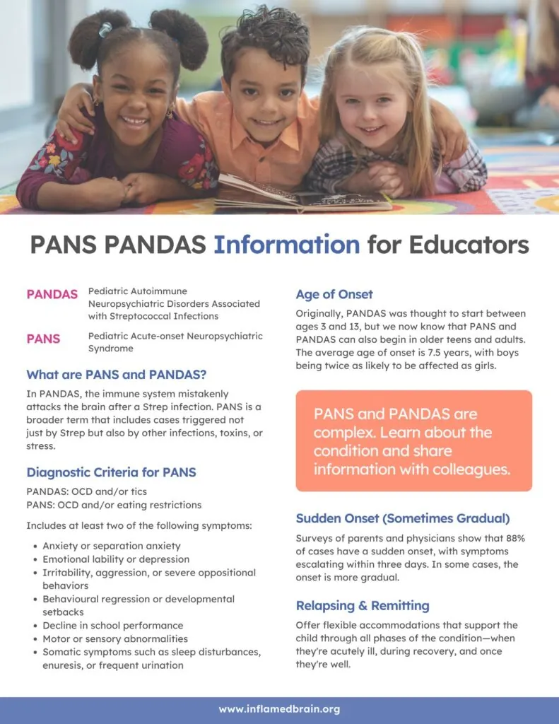 PANS Info Sheet for Educators (8.5 x 11)